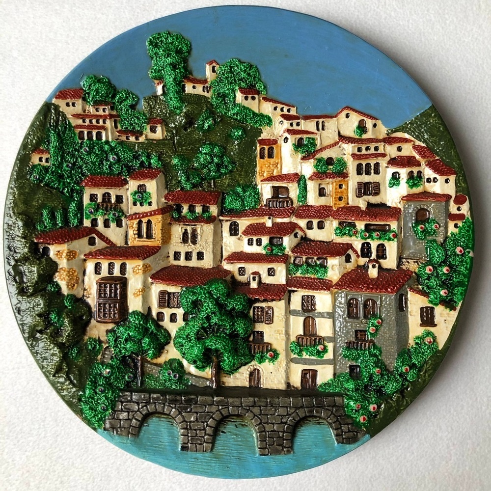 Vintage Spanish 1970’s Stamped Ceramica Marquez Plate